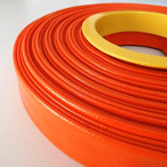 Tubo flessibile blu lucido da 2 pollici in PVC layflat per l'irrigazione agricola e il drenaggio dell'acqua
