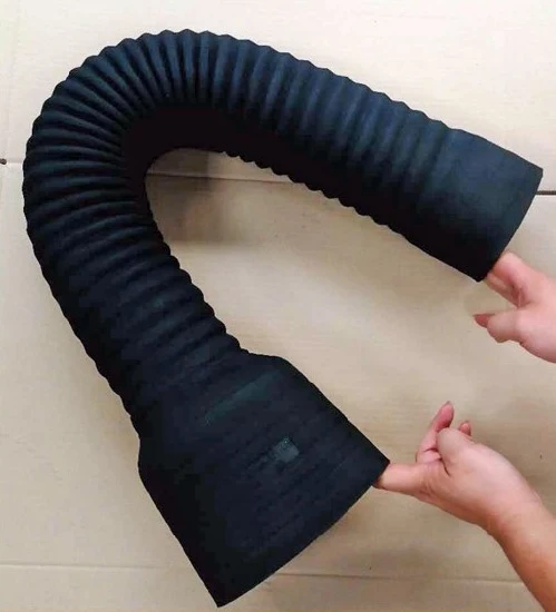 Tubo flessibile per radiatore in gomma universale flessibile rinforzato a spirale in filo di acciaio in tessuto flessibile EPDM di fabbrica cinese con tubo in tessuto di filo di acciaio a soffietto