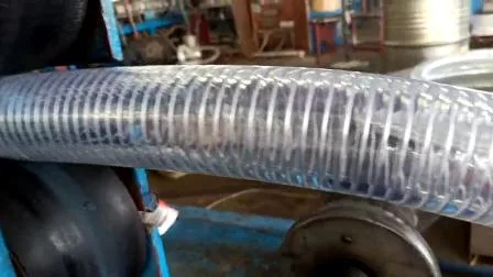 Tubo flessibile industriale per tubo combustibile per acqua rinforzata con filo di acciaio a spirale in PVC flessibile industriale per trasporto di scarico di aspirazione di polvere di olio di acqua